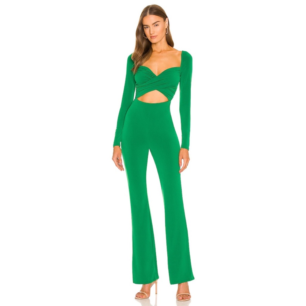 Michael Costello Green Jumpsuit